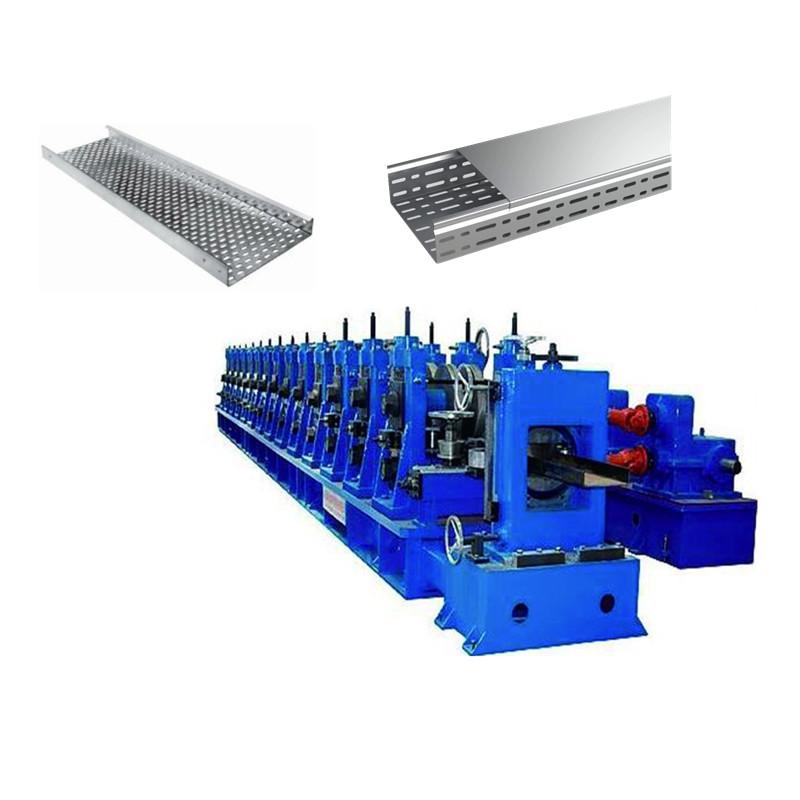 Cable Profile Roll Forming Machine With Punch Machine & Hydraulic Pre-Cutting Device