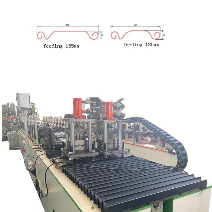 Rolling shutter door machine two profile by one machine 