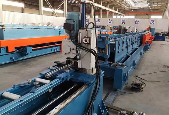 Roll forming machine shearing part
